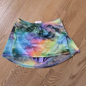 Mondor velvet multicolor rainbow skirt size 8-10